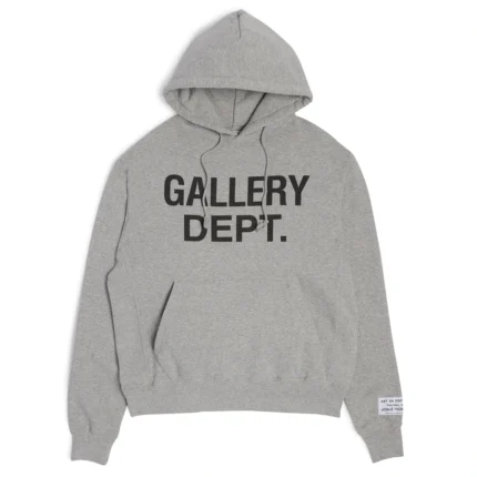 Gallery Dept Brand Logo Grey Hoodie