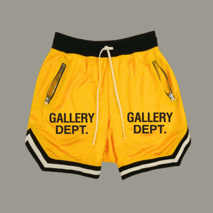 Gallery Dept Brand LOGO YELLOW SHORTS