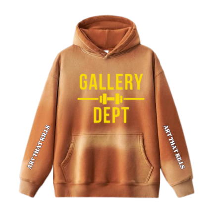 Gallery Dept Brand Brown-White Mix Hoodie